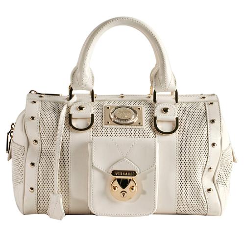 Versace Perforated 'Madonna' Satchel Handbag