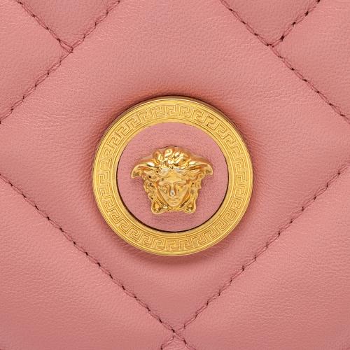 Versace Quilted Leather Tribute Icon Flat Crossbody