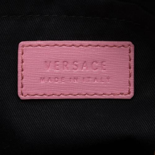 VERSACE Saffiano Palazzo Medusa Tote Pink | FASHIONPHILE