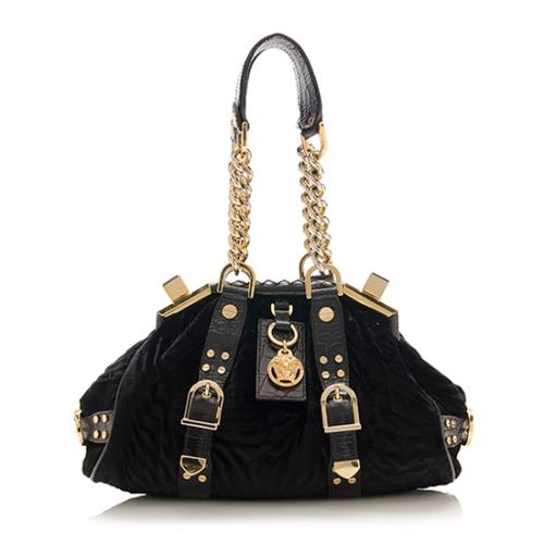 Versace Velvet Show Shoulder Bag