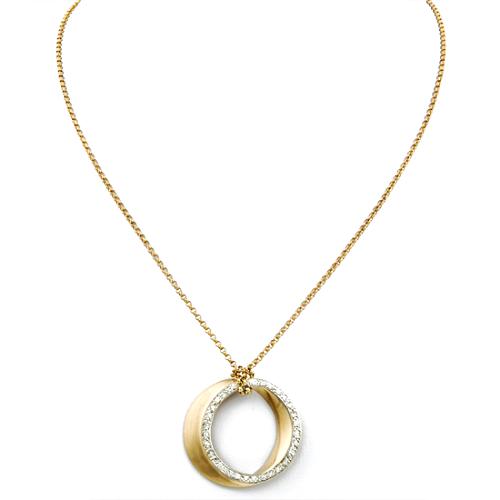 Alex Woo Eve Circle Diamond Necklace