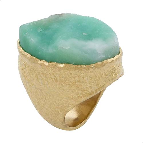 Alexis Bittar Chrysophase Rough Cut Ring
