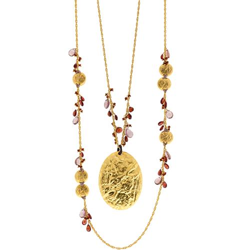 Alexis Bittar Cluster Layering Necklace & Medallion Pendant