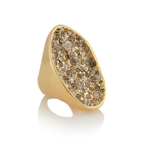 Alexis Bittar Crystal Encrusted Pool Ring - Size 7 