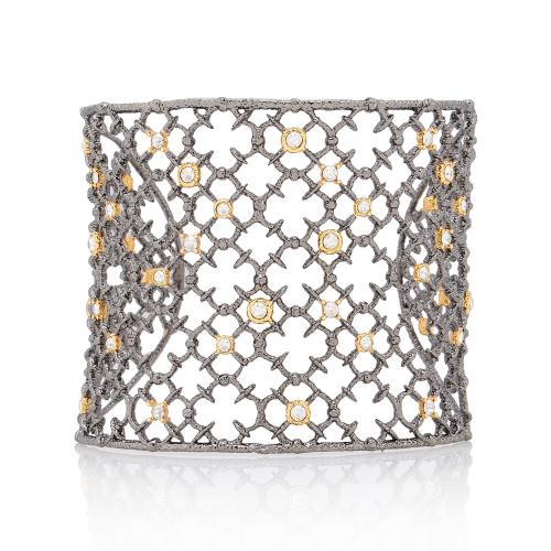 Alexis Bittar Crystal Studded Spur Lace Cuff