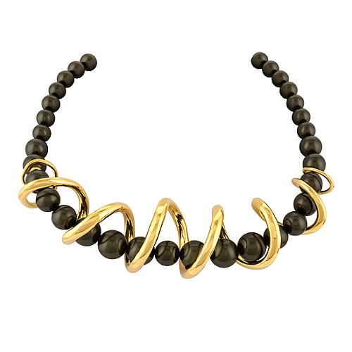 Alexis Bittar Large Spiral Shell Necklace