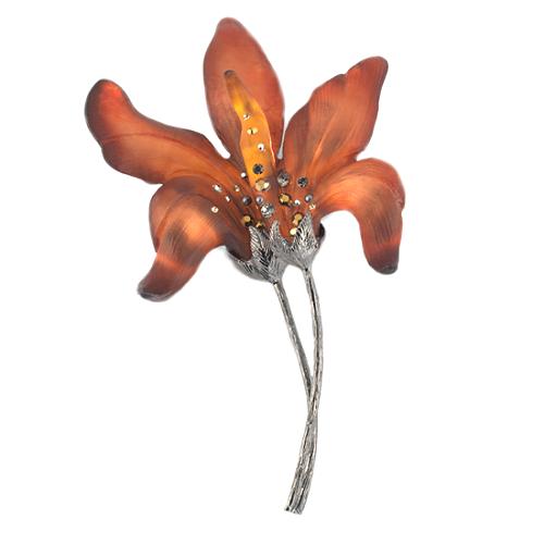 Alexis Bittar Long Stem Flower Pin