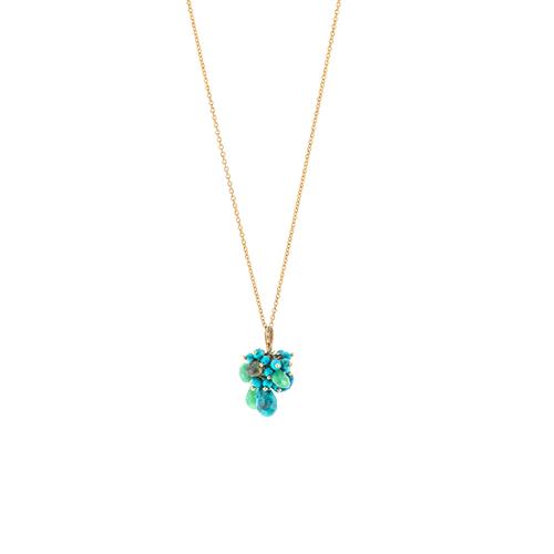 Alexis Bittar Turquoise Cluster Necklace