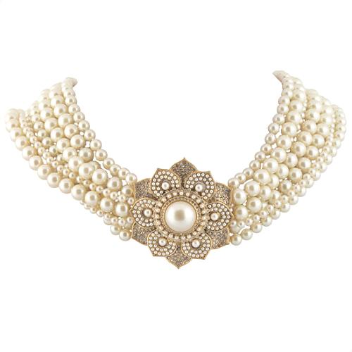 Carolee Lux Multi Row Torsade Pearl Necklace