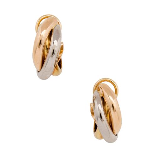 Cartier 18k Tri-Gold Trinity de Cartier Earrings