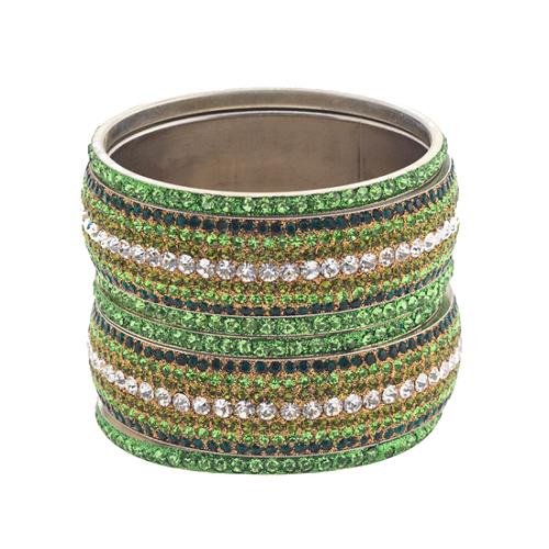 Chamak by Priya Kakkar Set of Jeweled Bangle Bracelets