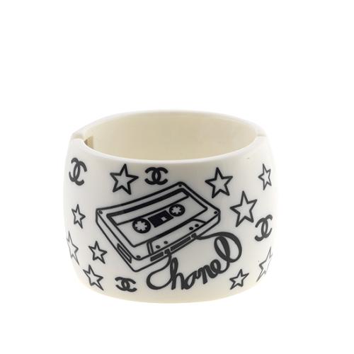 Chanel Acrylic Records and Cassette Cuff