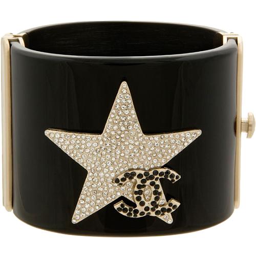 Chanel Black Star Logo Bracelet