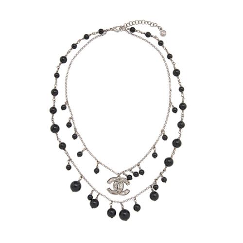 Chanel CC Bead Necklace 