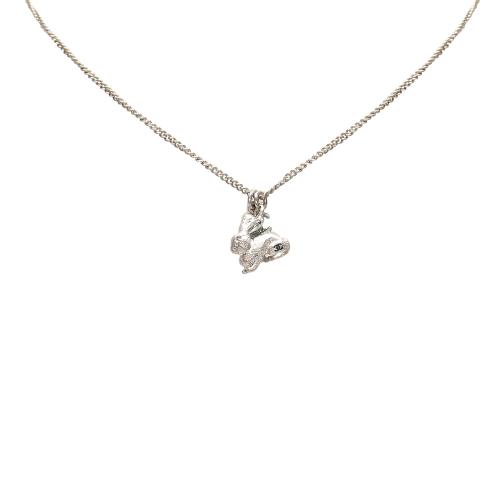 CHANEL, Jewelry, Chanel Cc Bunny Pendant Necklacesku 3292