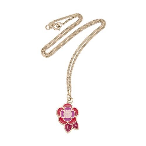 Chanel CC Camellia Flower Necklace
