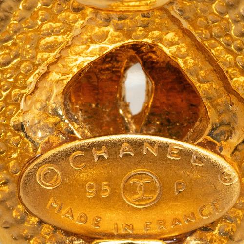 Chanel CC Clip On Earrings