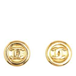 Chanel CC Clip On Earrings