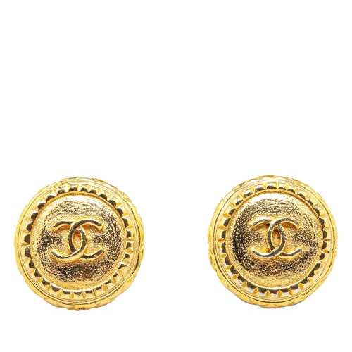 Chanel CC Clip On Earrings