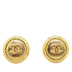 Chanel CC Clip On Earrings