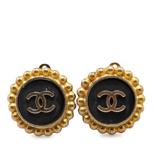 Chanel CC Clip on Earrings