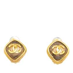 Chanel CC Clip on Earrings