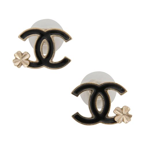 Chanel CC Clover Earrings