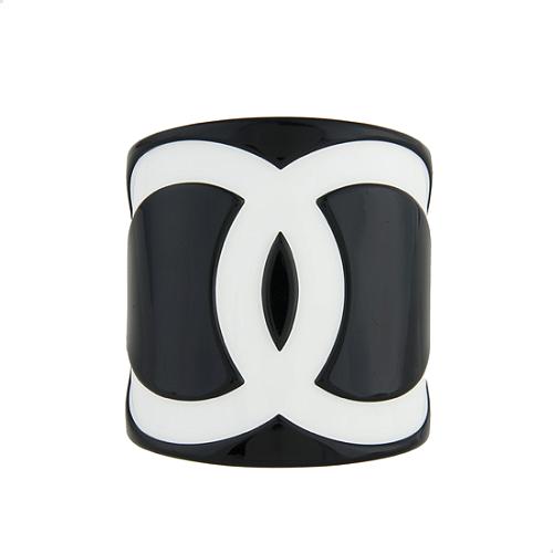 Chanel Resin CC Cuff Bracelet