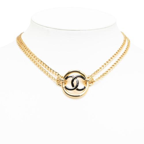 Chanel CC Double Chain Choker
