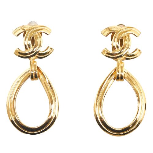 CHANEL | Jewelry | Chanel Cc Star Drop Earrings | Poshmark
