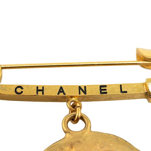 Chanel CC Medallion Costume Brooch