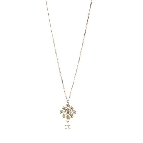 Chanel CC Strass Pendant Necklace