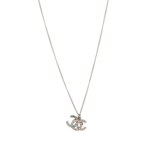 Chanel CC Strass Pendant Necklace