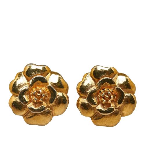 Chanel Camellia Clip-on Earrings