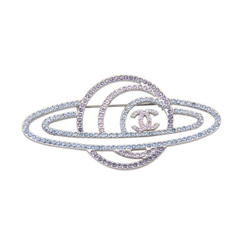Chanel Crystal Planet Brooch