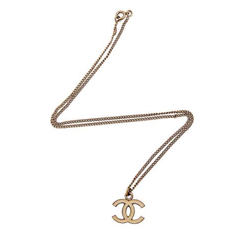 Chanel Enamel CC Pendant Necklace
