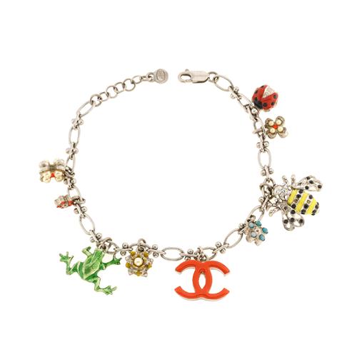 Chanel Enamel Wildlife Charm Bracelet