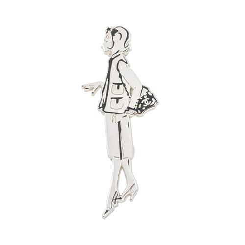 Chanel Fashion Sketch Brooch