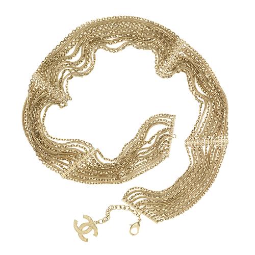 Chanel Gold Multi Chain Belt