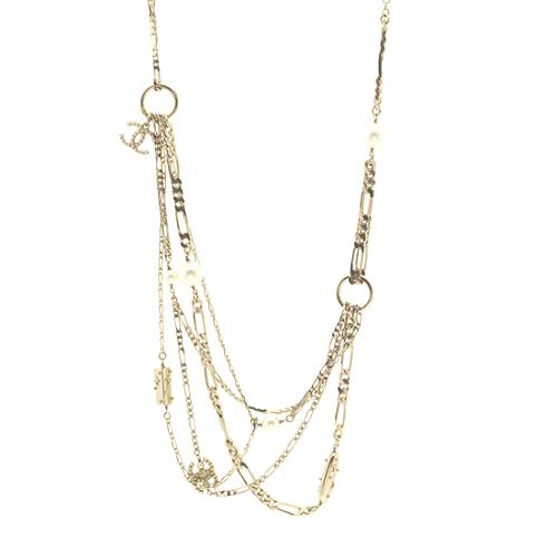 Chanel Gold Multichain Necklace