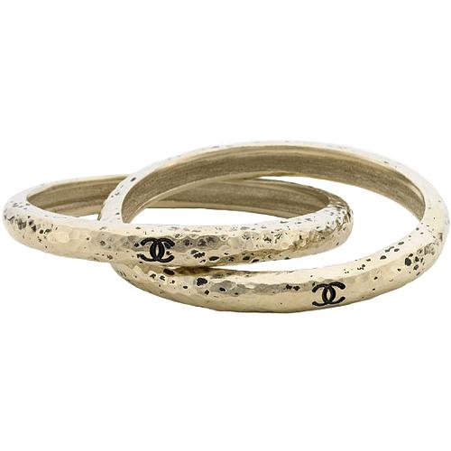 Chanel Intertwined Hammered Bracelet