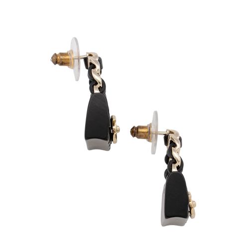 Chanel Lambskin CC Turnlock Chain Flap Bag Earrings