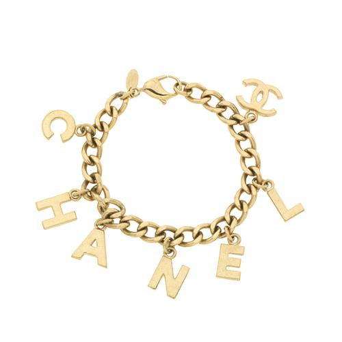 Chanel Logo Charm Bracelet