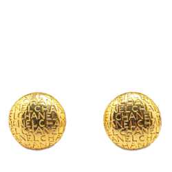 Chanel Logo Clip On Earrings