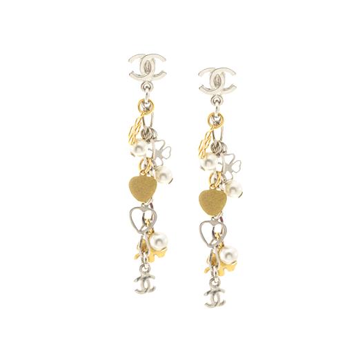 Chanel Lucky Charms Pearl Earrings