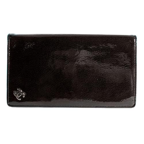 Chanel Patent Leather Long Wallet