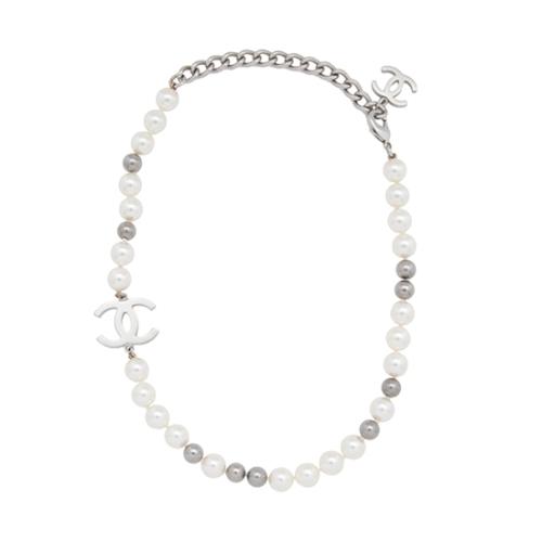 Chanel Pearl CC Chain Necklace