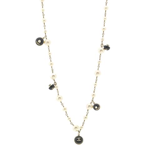 Chanel Pearl & Glass Bead Necklace