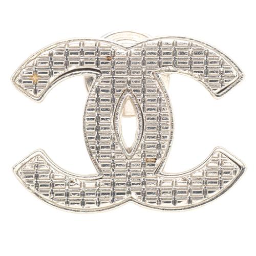 Chanel Quilted CC Brooch