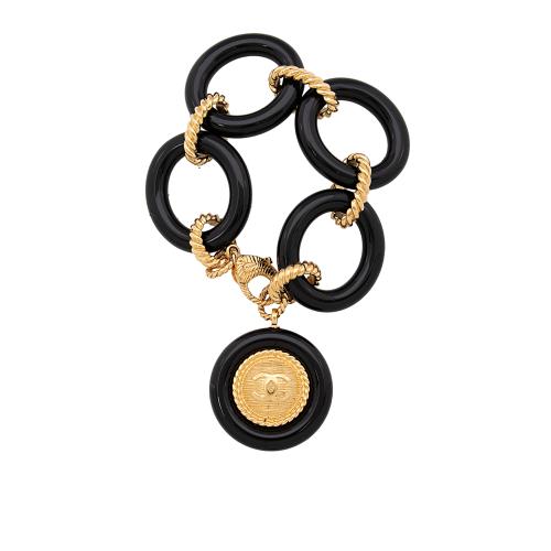 Chanel Resin CC Medallion Paris-Hamburg Bracelet